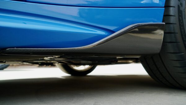 Under Side of a BMW Blue Car