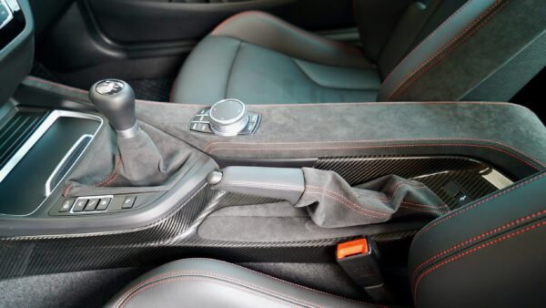 Gear Stick Compartment of a BMW Car