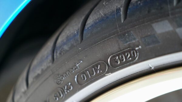 Engraving on Rubber Tire
