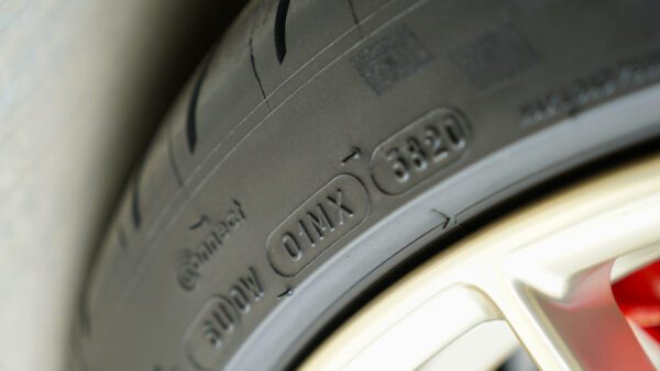 Black Tyre Close Up