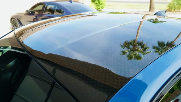 A close-up shot of BMW sunroof