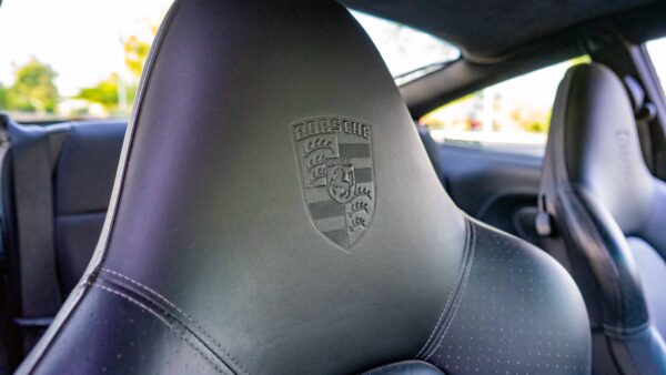Porsche Logo Engraved Seat Leather