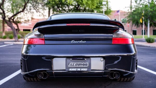 Back of a Black Porsche