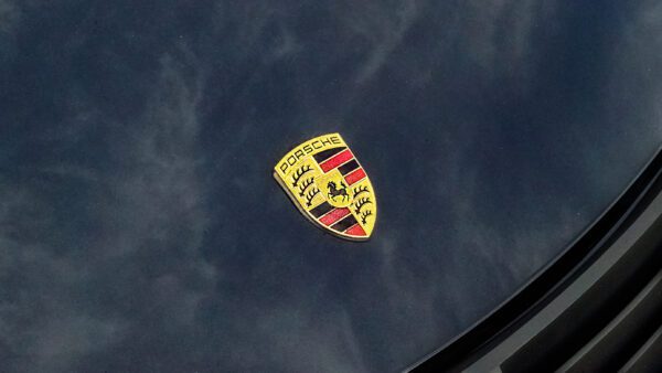 Porsche Logo on Car