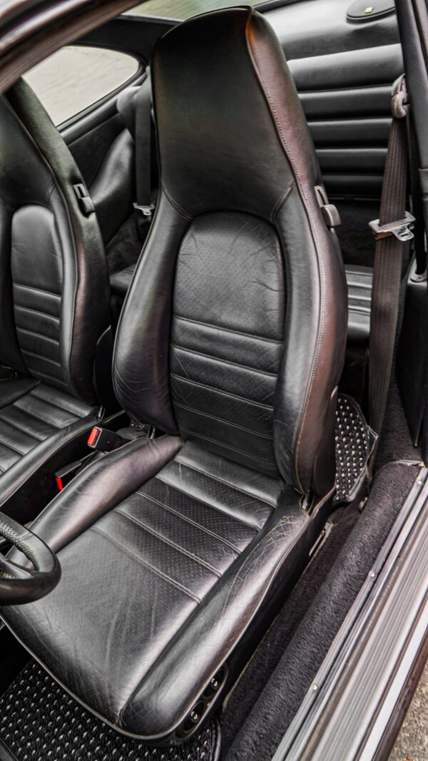 Leather Driving Seat cover in Porsche Car