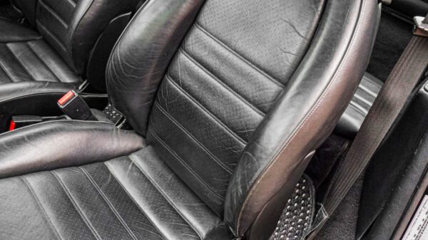 Leather black Car seat cover in Porsche Car