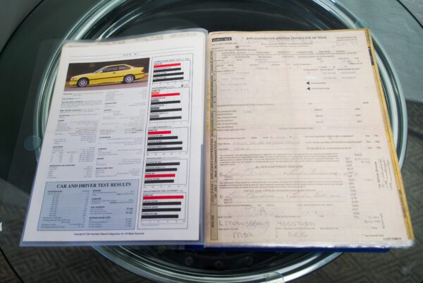 1995 BMW M3 Car Book Manual Papers